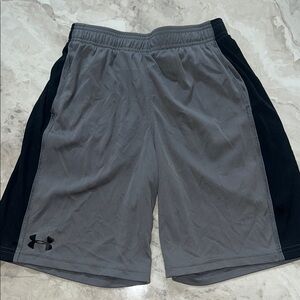 Under Armour boys Gray and Black Shorts